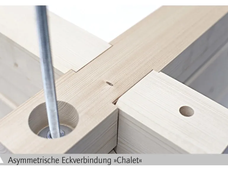 Skan Holz-Gartenhaus Bern 1 Basishaus B x T 420 cm x 420 cm