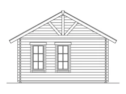 Skan Holz-Gartenhaus Bern 1 Basishaus B x T 420 cm x 420 cm