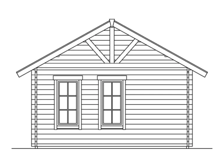 Skan Holz-Gartenhaus Bern 1 Basishaus B x T 420 cm x 420 cm