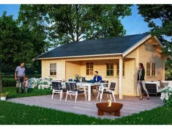 Skan Holz-Gartenhaus St. Moritz mit Dachlattung B x T 600 cm x 500 cm