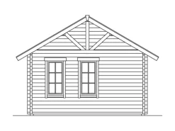 Skan Holz-Gartenhaus Toronto 1 mit Dachschalung B x T 420 cm x 420 cm