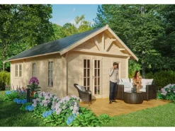 Skan Holz-Gartenhaus Toronto 4 mit Dachschalung B x T 420 cm x 660 cm