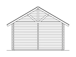Skan Holz-Gartenhaus Toronto 4 mit Dachlattung B x T 420 cm x 660 cm