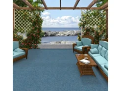 Snapstyle Kunstrasen Rasenteppich mit Noppen Kingston Blau 200x100cm