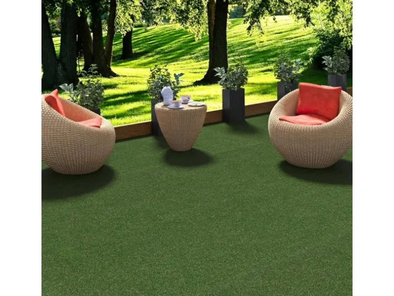 Snapstyle Kunstrasen Rasenteppich mit Noppen Kingston Grün Mix 200x350cm