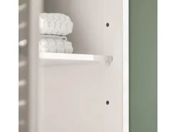 SoBuy Badezimmerschrank Hochschrank mit Schublade Badregal 32x170x30cm Weiß FRG236-W