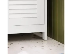 SoBuy Badkommode mit Schublade Badezimmerschrank Sideboard Flurschrank FRG238-WN