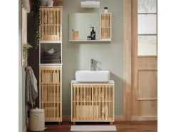 SoBuy Waschbeckenunterschrank Waschtisch Badezimmerschrank Unterschrank BZR125-W