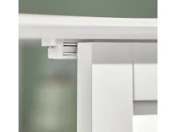 SoBuy Waschbeckenunterschrank Badschrank mit 2 Lamellentüren MDF 60x58x35cm Weiß FRG237-W