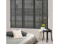 Sol Royal SolDecor BE5 Holzjalousie B130xH250cm Schwarz