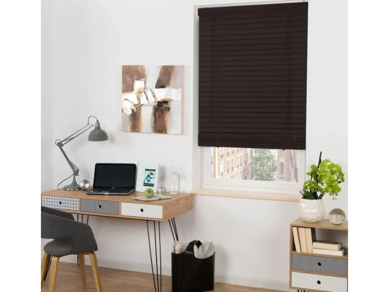 Sol Royal SolDecor BE5 Holzjalousie B130xH250cm Schwarz