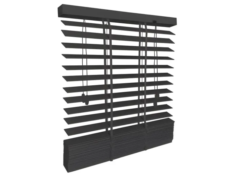 Sol Royal SolDecor BE5 Holzjalousie B90xH250cm Schwarz