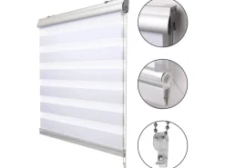 Sol Royal SolDecor DK9 Doppelrollo mit Kassette 100x220cm Weiß