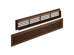 SOTECH 1 Paar Lüftungsgitter BRISE für Türen Schlitzlochung Braun