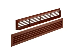 SOTECH 1 Paar Lüftungsgitter BRISE für Türen Schlitzlochung Mahagoni