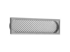 SOTECH 1 Stück Lüftungsgitter 172 x 41mm aus Kunststoff Zum Einlassen Silbergrau