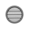 SOTECH 1 Stück Lüftungsrosette Ø65 mm aus Kunststoff Zum Einlassen Silbergrau