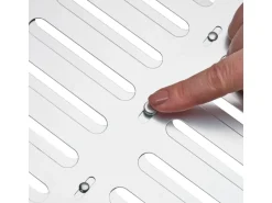 SOTECH Aluminium Lüftungsgitter Oval 260 x 240 mm mit Schiebeverschluss Verschließbar