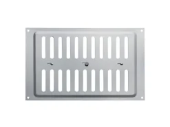 SOTECH Edelstahl Lüftungsgitter Oval 260 x 165 mm mit Schiebeverschluss Verschließbar