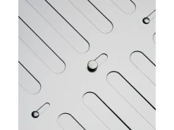 SOTECH Edelstahl Lüftungsgitter Oval 260 x 240 mm mit Schiebeverschluss Verschließbar