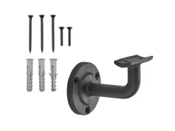 SOTECH Handlaufhalter ROBUST Schwarz Höhe 68 mm Ausladung 67,5 mm für Handläufe mit Ø 45 mm