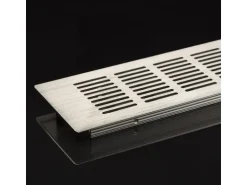 SOTECH Lüftungsgitter Lochblech 500 x 80 mm Edelstahloptik