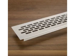 SOTECH Lüftungsgitter Lochblech 484 x 60 mm Silber EV1