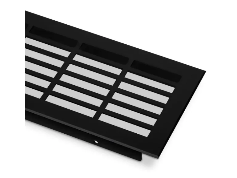 SOTECH Lüftungsgitter Lochung Eckig Schwarz Eloxiert 500 mm