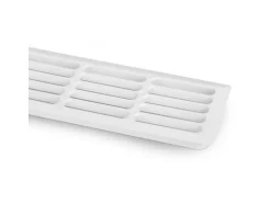 SOTECH Lüftungsgitter Schlitzlochung 476 mm inkl. Befestigungsclips Weiß
