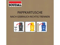 Soudal Sanitär-Silikon Bad & Küche ECO Transparent 270 ml