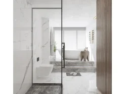 SPC Wandpaneel Marmor Weiß-Grau 260 cm x 90 cm