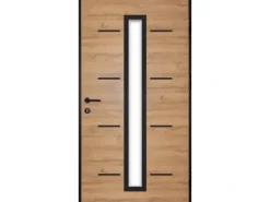 Splendoor Haustür ThermoSpace Milano Prime Woodeffect 100 cm x 210 cm AnschlagRe