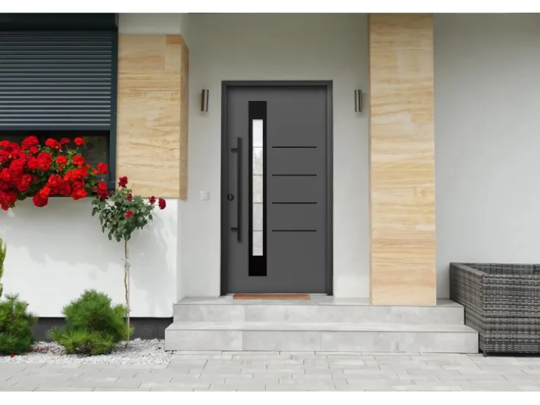 Splendoor Thermospace Haustür Berlin Prime Anthr.-Schwarz 210x100 cm L