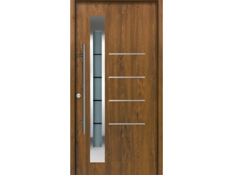 Splendoor Thermospace Haustür Berlin Prime Nussbaum 210x100 cm L