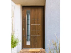 Splendoor Thermospace Haustür Berlin Prime Nussbaum 210x110 cm L