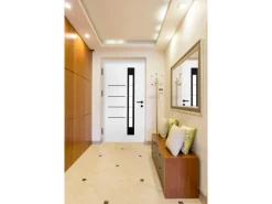 Splendoor Thermospace Haustür Berlin Prime Weiß-Schwarz 210x100 cm L