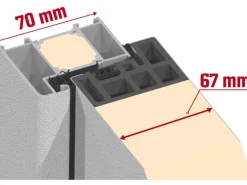 Splendoor Thermospace Haustür Berlin Prime 110x210 cm Weiß L
