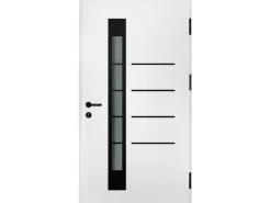 Splendoor Thermospace Haustür Berlin Prime Weiß-Schwarz 210x100 cm R