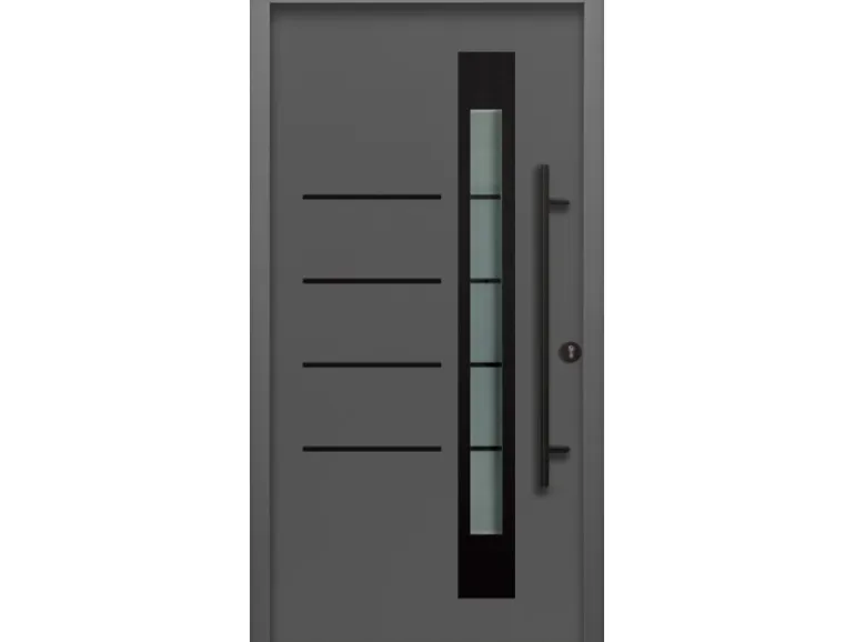 Splendoor Thermospace Haustür Berlin Prime Anthr.-Schwarz 210x100 cm R