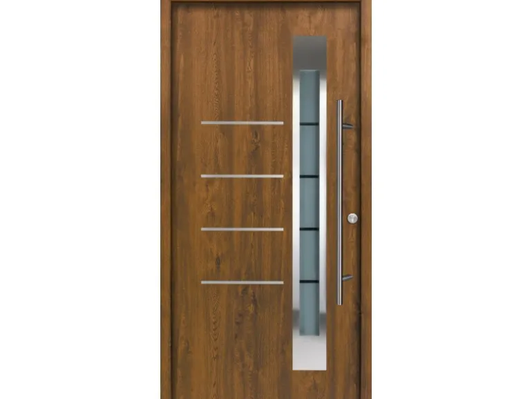 Splendoor Thermospace Haustür Berlin Prime Nussbaum 210x100 cm R