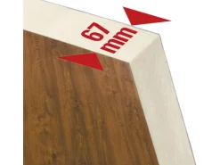 Splendoor Thermospace Haustür Berlin Prime Nussbaum 210x100 cm R