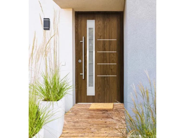 Splendoor Thermospace Sicherheits-Haustür Berlin Prime RC2K Nussbaum 110x210cm L