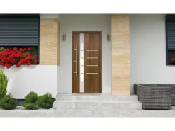 Splendoor Thermospace Sicherheits-Haustür Berlin Prime RC2K Nussbaum 110x210cm L