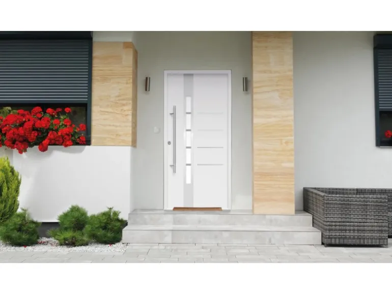 Splendoor Thermospace Sicherheits-Haustür Berlin Prime RC2K Weiß 110x210 cm L