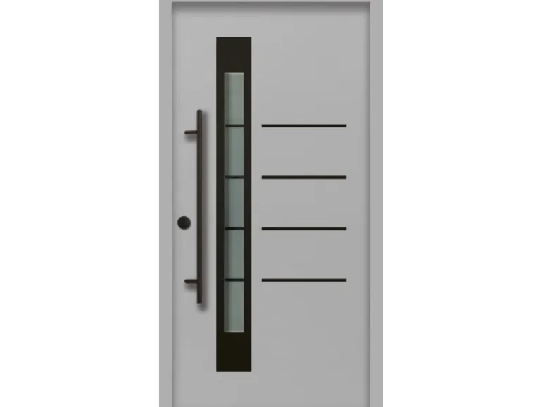 Splendoor Thermospace Sicherheits-Haustür Berlin Prime RC2 Grau 100x210 cm L