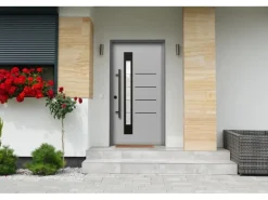 Splendoor Thermospace Sicherheits-Haustür Berlin Prime RC2 Grau 100x210 cm L
