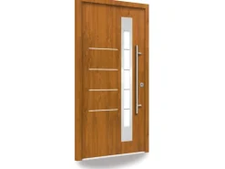 Splendoor Thermospace Sicherheits-Haustür Berlin Prime RC2K Gold.Oak 110x210cm R