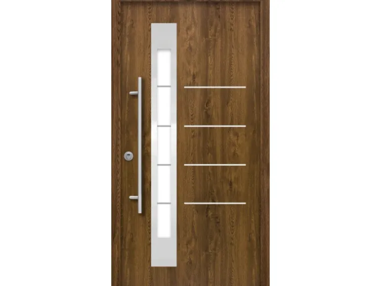 Splendoor Thermospace Sicherheits-Haustür Berlin Prime RC2 Nussbaum 110x210 cm L