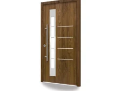 Splendoor Thermospace Sicherheits-Haustür Berlin Prime RC2 Nussbaum 110x210 cm L