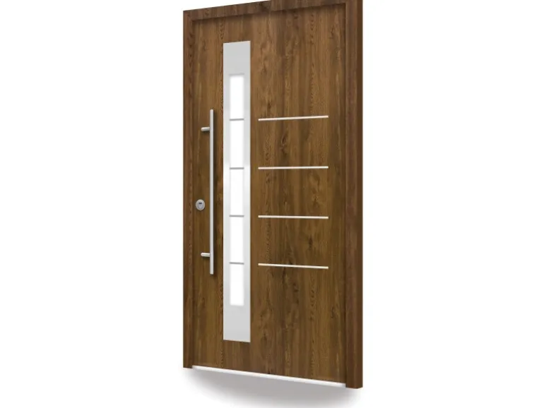 Splendoor Thermospace Sicherheits-Haustür Berlin Prime RC2 Nussbaum 110x210 cm L